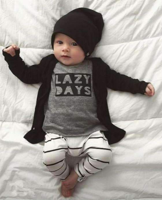 Kledingset "Lazy days" - Beebiewinkel