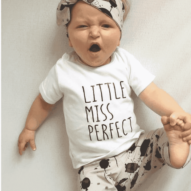Kledingset "Little miss perfect" - Beebiewinkel
