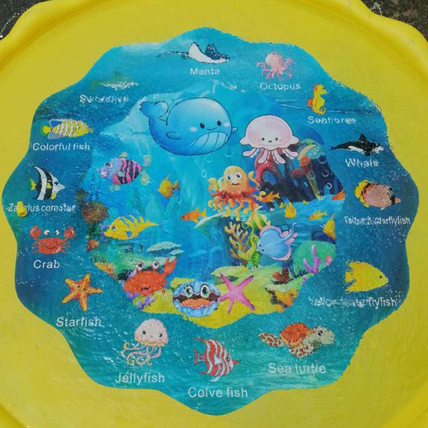 Sprinkle & Splash 170cm opblaasbare watermat voor de kids